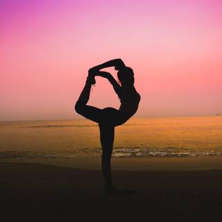 Gymnastics sunset wallpaper