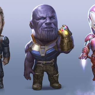 Iron Man vs Thanos wallpaper
