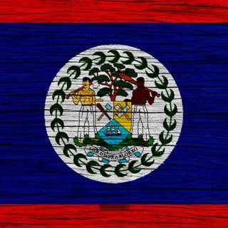 Belize flag wallpaper
