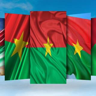 Burkina Faso flag wallpaper