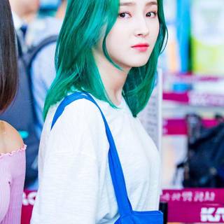 Nancy green hair wallpaper