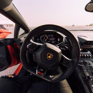 Steering wheel wallpaper