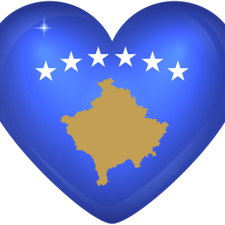 Kosovo flag wallpaper