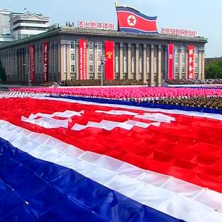 North Korea flag wallpaper