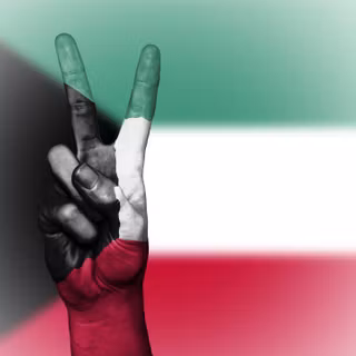 Kuwait flag wallpaper
