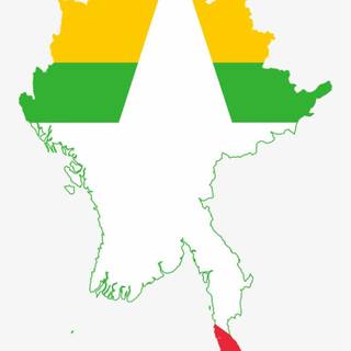 Myanmar flag wallpaper