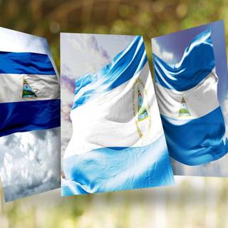 Nicaragua flag wallpaper