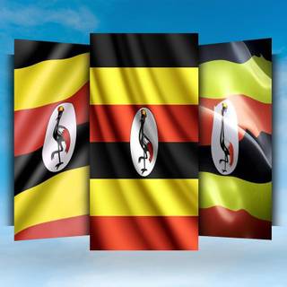 Uganda flag wallpaper
