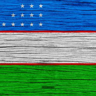 Uzbekistan flag wallpaper