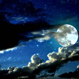 Gibbous moon wallpaper