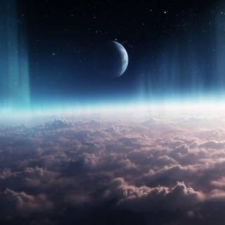 Crescent moon wallpaper