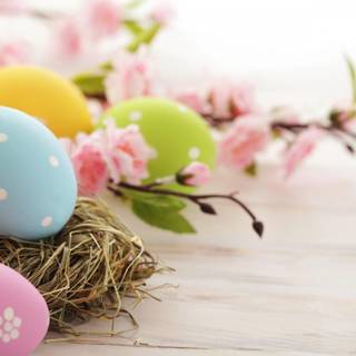 Easter card wallpaper