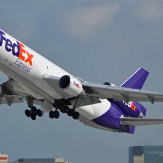 Plane taking off wallpaper