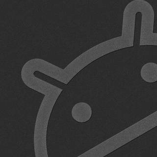 Black logo Android wallpaper