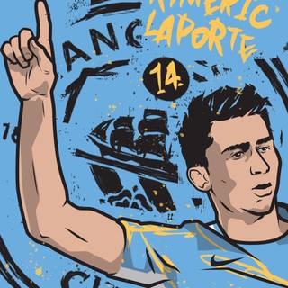 Man City Laporte phone wallpaper
