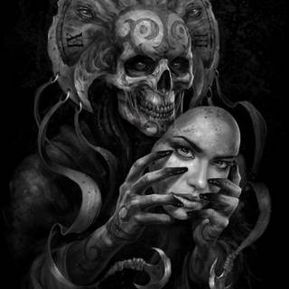 Skull mask wallpaper