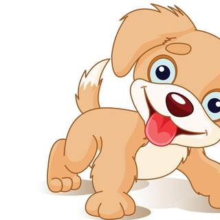 Cartoon puppy wallpaper