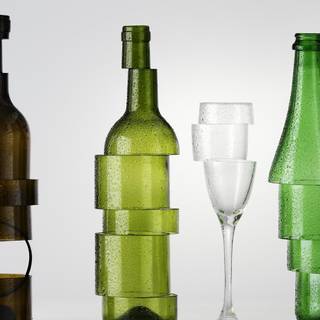 Wine bottles wallpaper