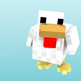 Minecraft chicken wallpaper