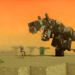 Minecraft chicken wallpaper