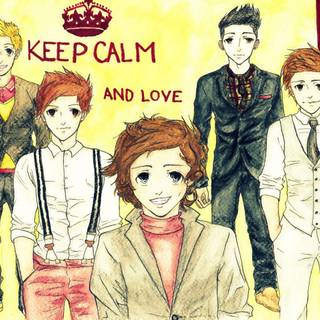 Keep calm and love one direction wallpaper