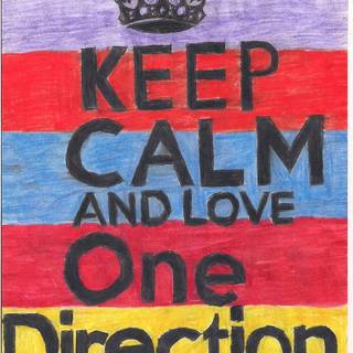 Keep calm and love one direction wallpaper