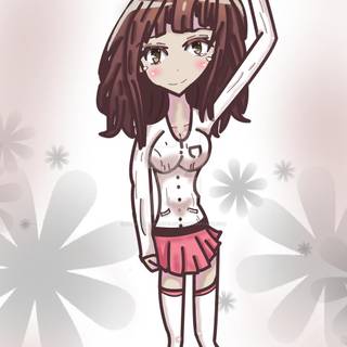 Anime fake smile wallpaper