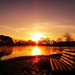 Evening sunset wallpaper