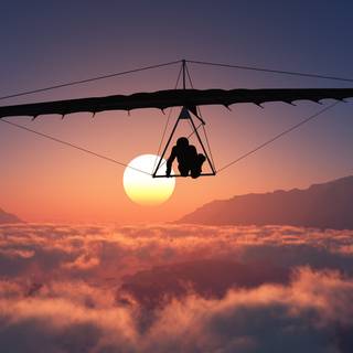 Hang gliding wallpaper