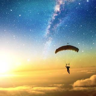Parachuting wallpaper