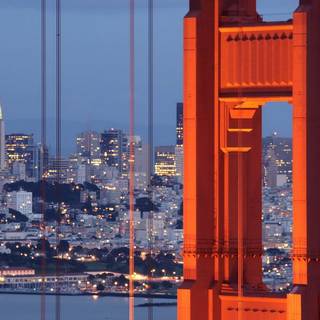 San Francisco and the Golden Gate Bridge wallpaper