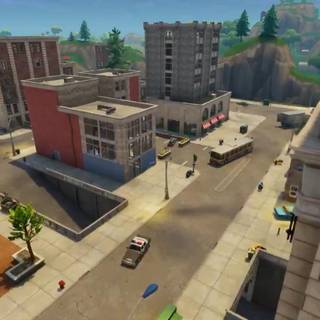 Tilted Towers Fortnite wallpaper