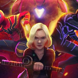Black Widow Infinity War wallpaper