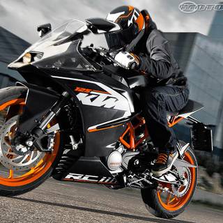 KTM Duke 200 white wallpaper