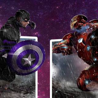 Captain America and Iron Man wallpaper