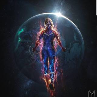 Captain Marvel Endgame wallpaper
