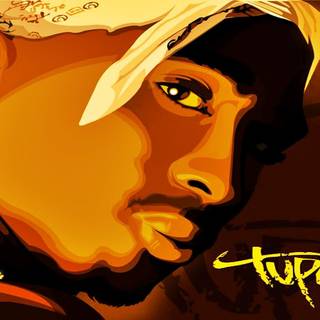 Tupac cartoon wallpaper