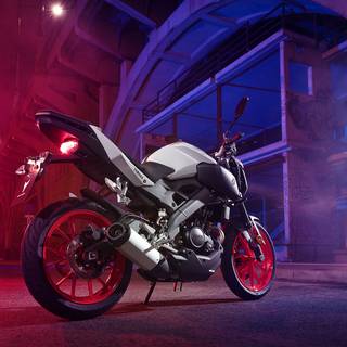 White Yamaha MT-15 wallpaper