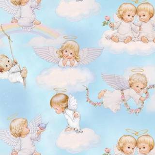 Baby angels wallpaper