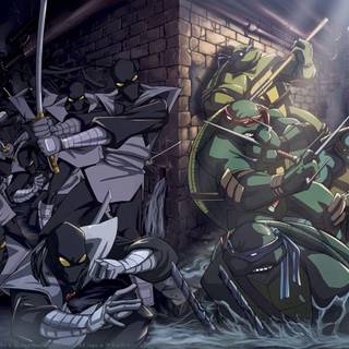 Ninja Turtles logo wallpaper