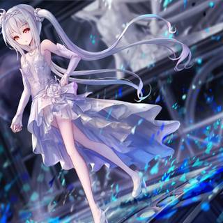 Long hair anime girl wallpaper