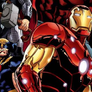 Iron Man and Thor wallpaper