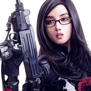 Gangster girl wallpaper