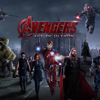 Avengers: Age of Ultron logo wallpaper