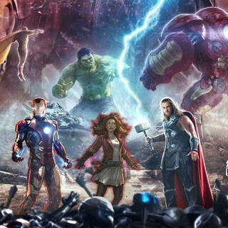 Avengers: Age of Ultron logo wallpaper