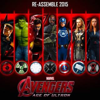 Avengers: Age of Ultron logo wallpaper