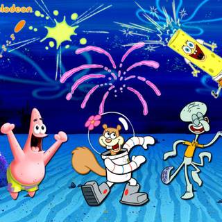 SpongeBob and friends wallpaper