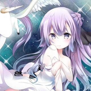 Unicorn anime wallpaper