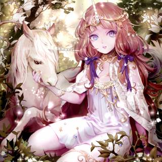 Unicorn anime wallpaper