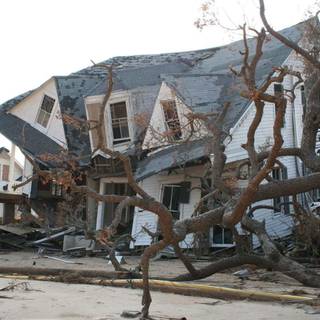 Hurricane damage wallpaper